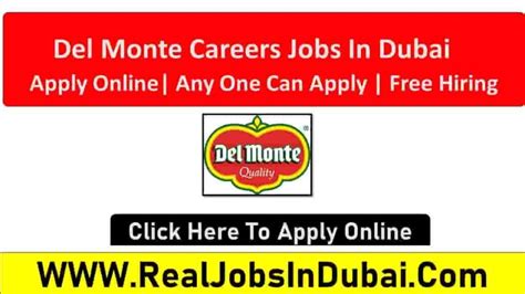 del monte job vacancies|Human Resources jobs .